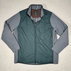 Fairway And Greene Puffer Italian Merino Jacket Men Size XL Green